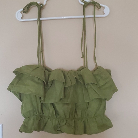 SOLD Reformation ruskin in Avocado - Picture 3 of 5